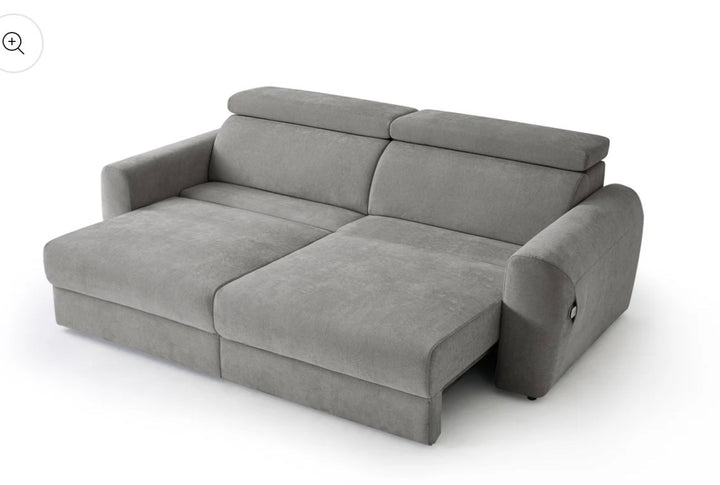 Dakot Electric Sofabed Grey 3 Seater | Power Reclining Sofa Bed | Modern Living Room Sofa