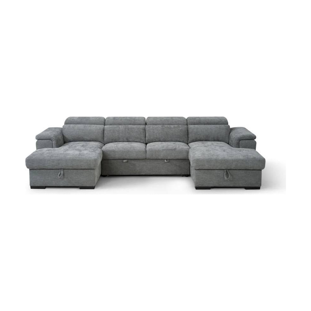 Alay Grey U Shape Corner Sofabed – Modern Sofa Bed