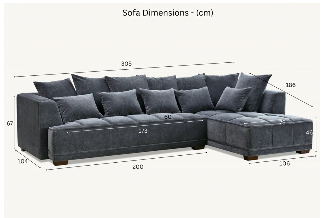 Gramercy Group in Steel Velvet Corner Sofa