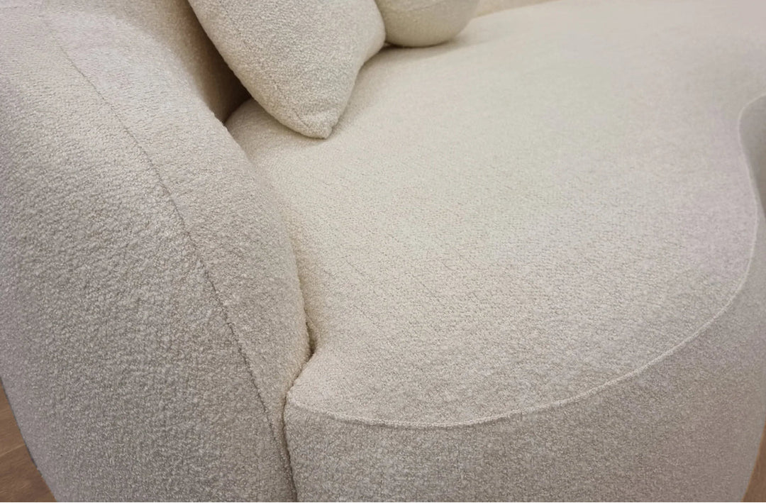 The Way Boucle Sofa Ivory 3 Seater