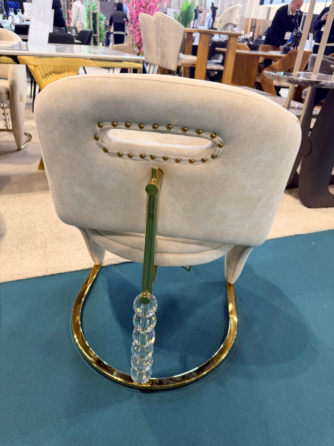 Rome Cream and Gold Dining Chairs