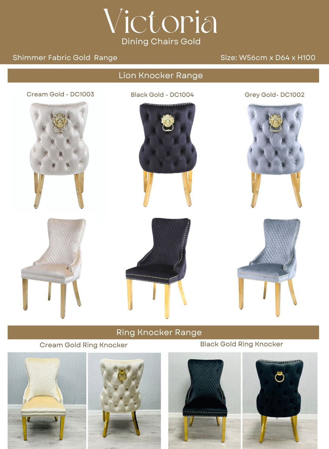 Rose Gold Marble Dining Table Cream + Victoria Cream And Gold Dining Chairs