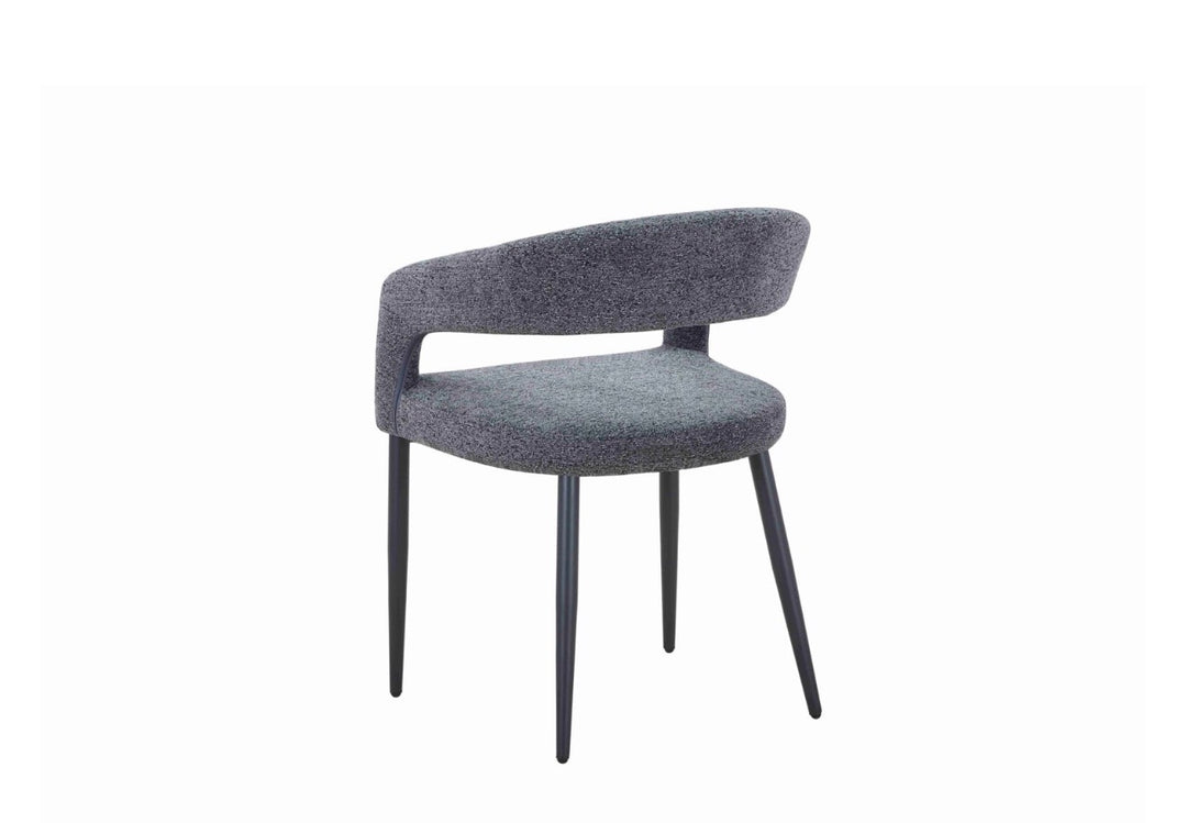 Olympia 160cm Grey Ceramic Marble Dining Table & 4 Grey Velvet Chairs