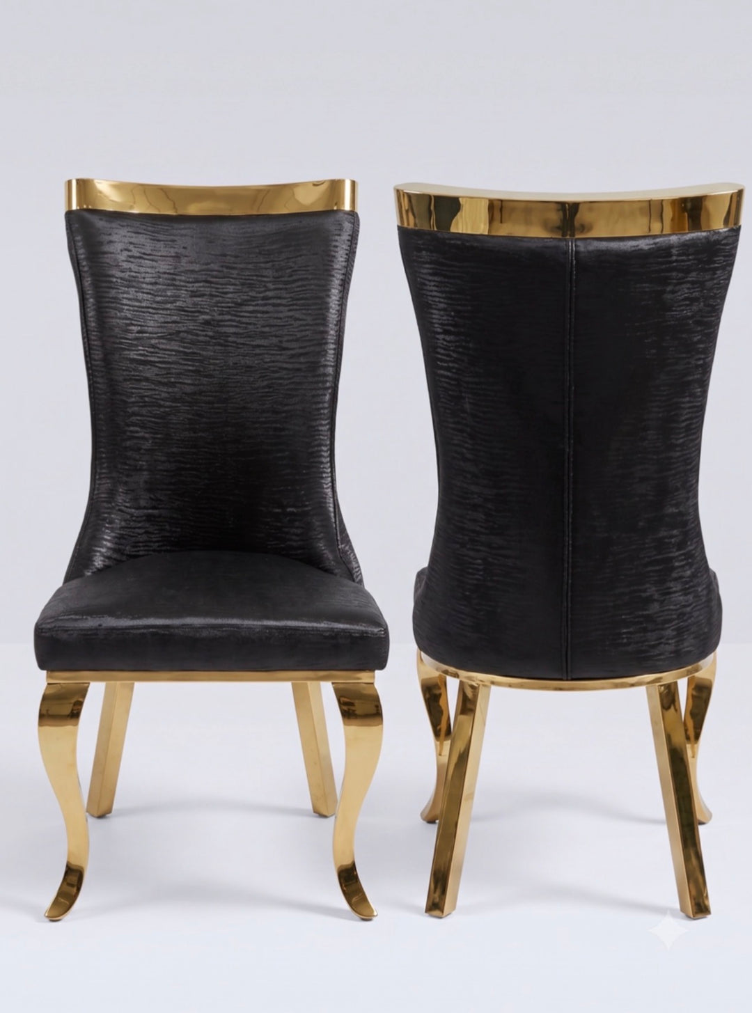 110cm Round Cream And Gold Dining Table Set with 4 Roxby Cream And Gold Velvet Chairs