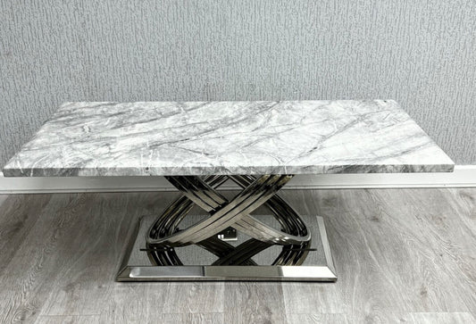 Rose Grey Marble Coffee Table