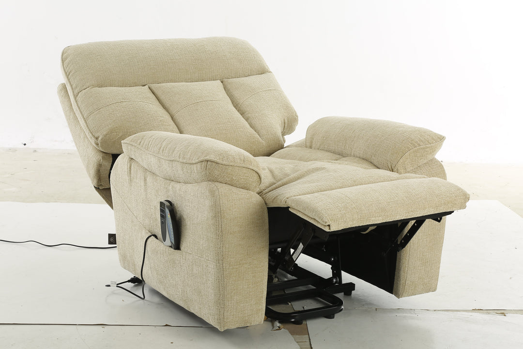 Cornwall Rise and Recline Massage Chair Beige
