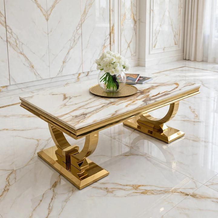 Arianna Marble Coffee Table | Luxury Living Room Table UK