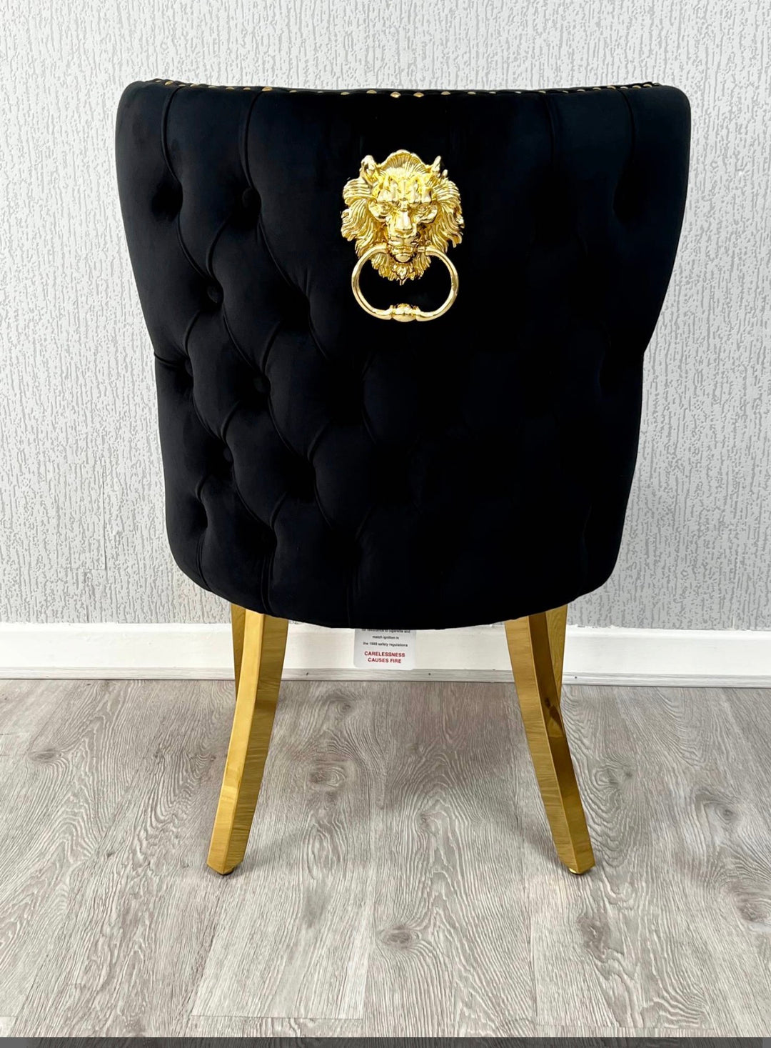 Rose Cream & Gold Marble Dining Table Set with Valentino Mink & Gold Dining Chairs – Luxury Modern Dining Furniture