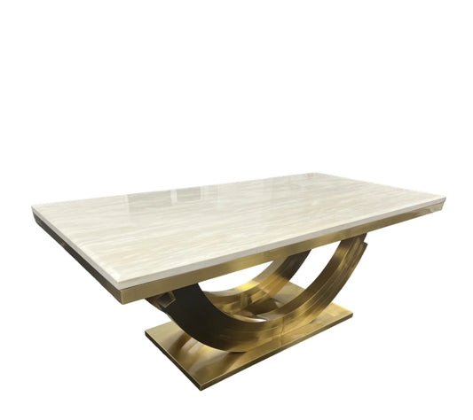 2M Monaco Gold Dining Table