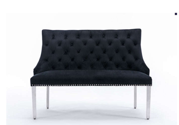 1.5M Louise Grey Dining Table  + 4 Majestic Grey Chairs  + Grey High Bench Silver leg