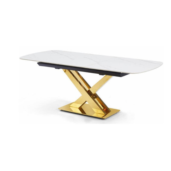 Windsor White Gold Extending Dining Table | 160cm -200cm