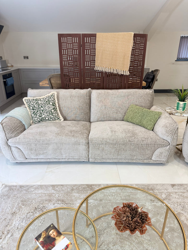 Angelo Sofa Beige 3 Seater