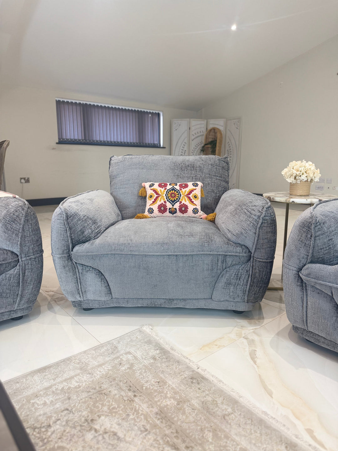 Angelo Sofa Grey Armchair
