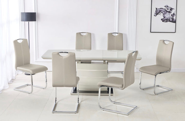 Milan Cappuccino Extending Dining Table ONLY | 140cm -180cm