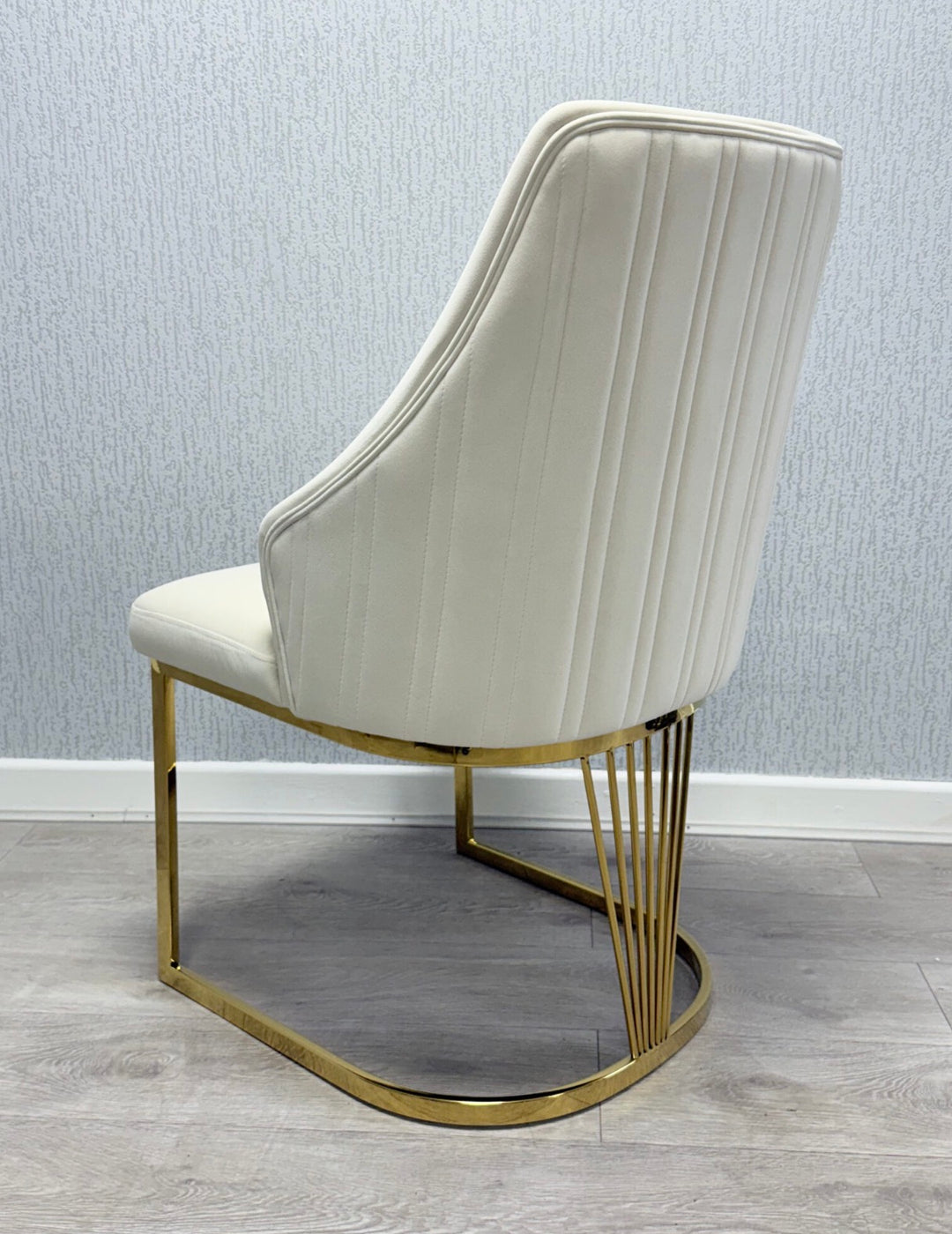 Luxury Mayfair 180cm Gold Dining Table Set | Mink, Black & Green Gold Chairs | 4 & 6 Seater