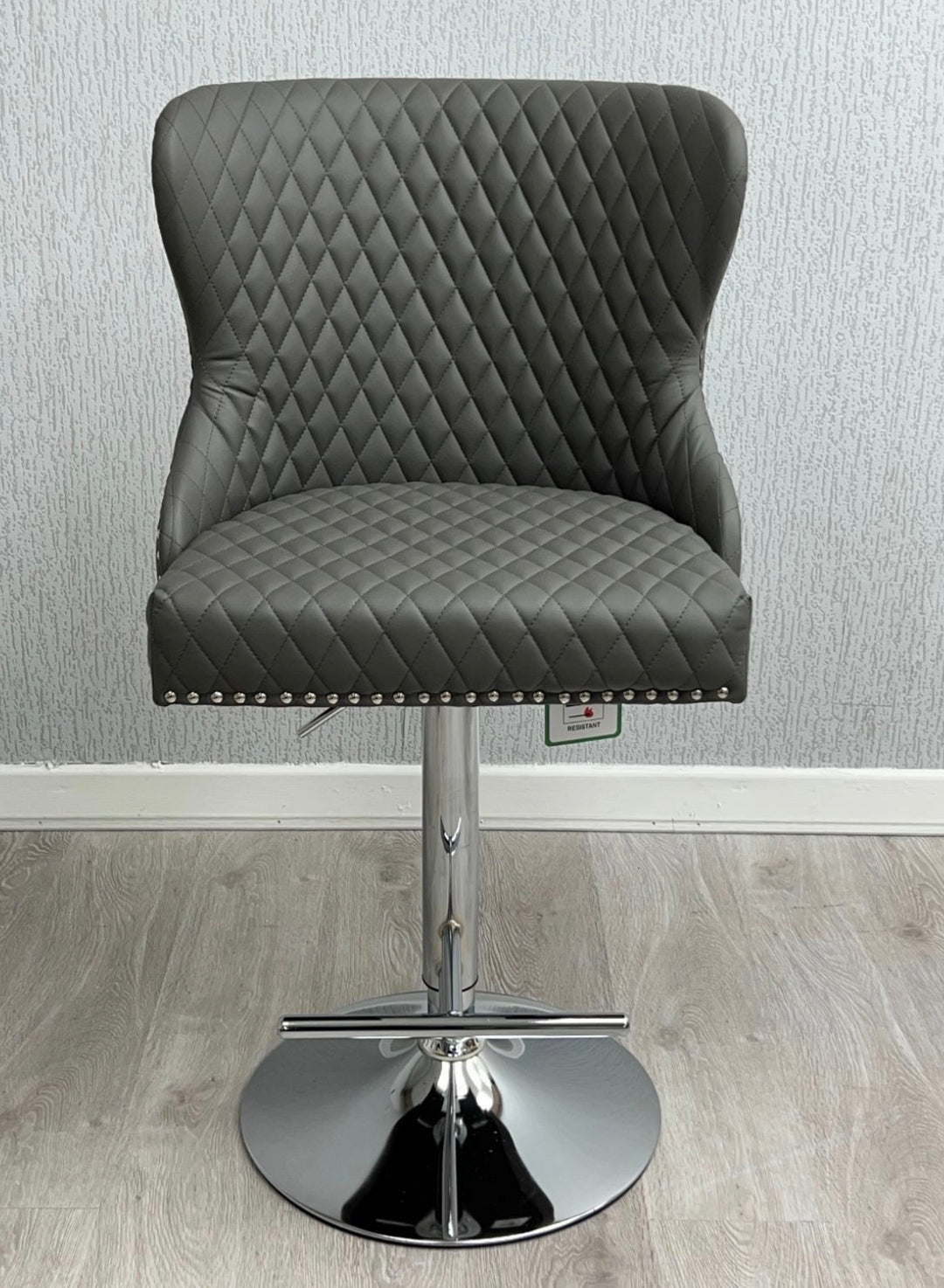 Valentino PU Leather Bar Stools – Modern Kitchen Breakfast Bar Seating
