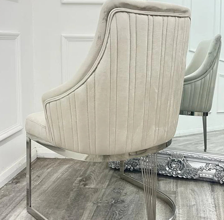 Pair of Chelmsford Mink Dining Chairs