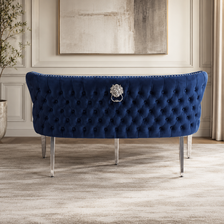 Valentino Blue Bench Matching With Valentino & Majestic & Sofia Chairs