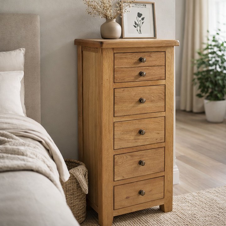Torino 5 Oak Drawer chest