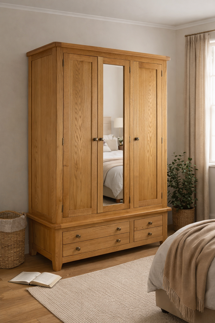 Torino Large oak Wardrobe