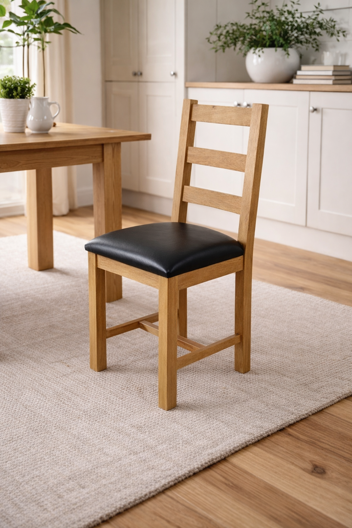 Torino Ladder Back Oak Chair (KD)