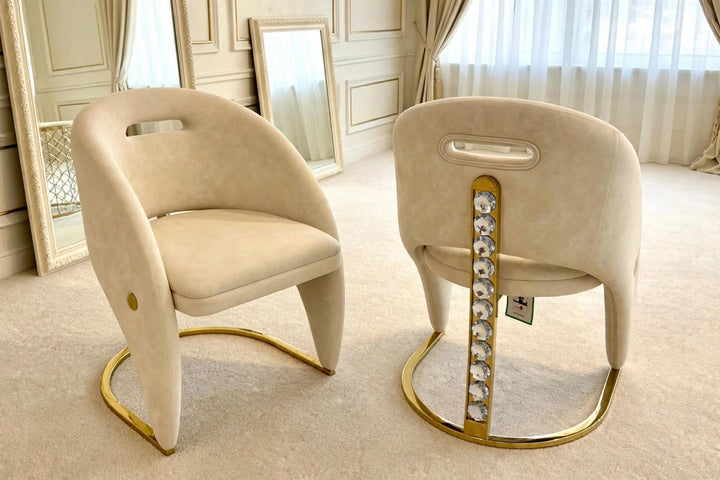 Cream and Gold Chairs 