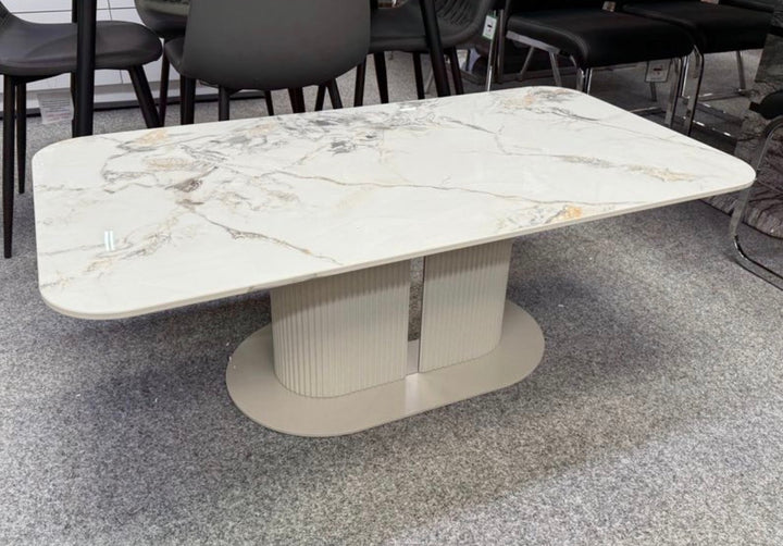 Alsager Cream Ceramic Coffee Table