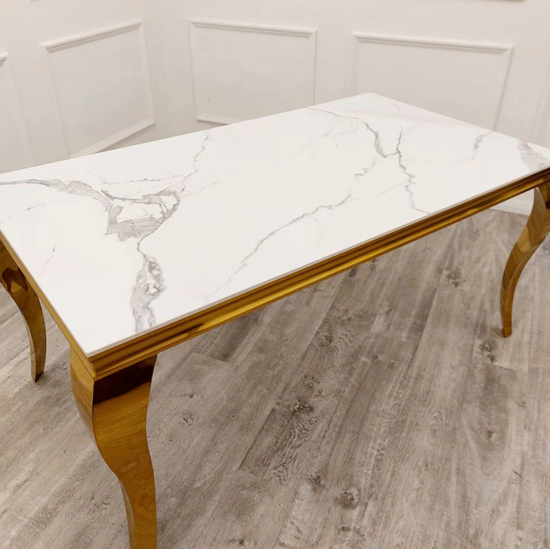 Louis Gold Dining Table