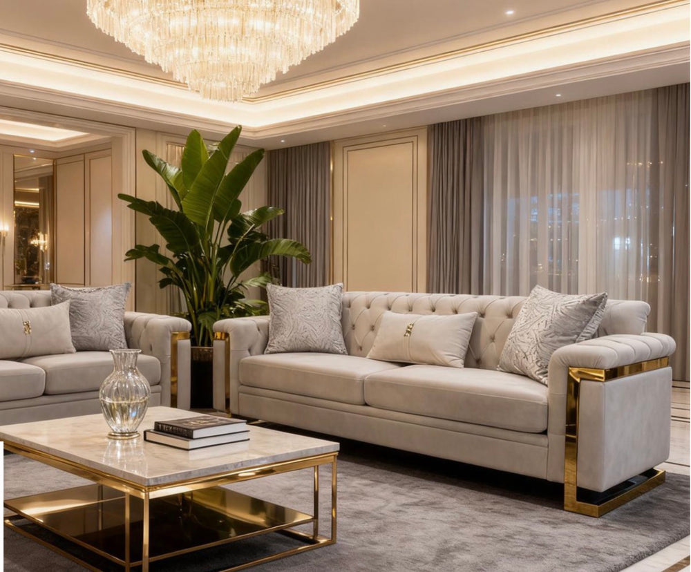 The Oscar cream and gold sofa 
Sofology Sofa 