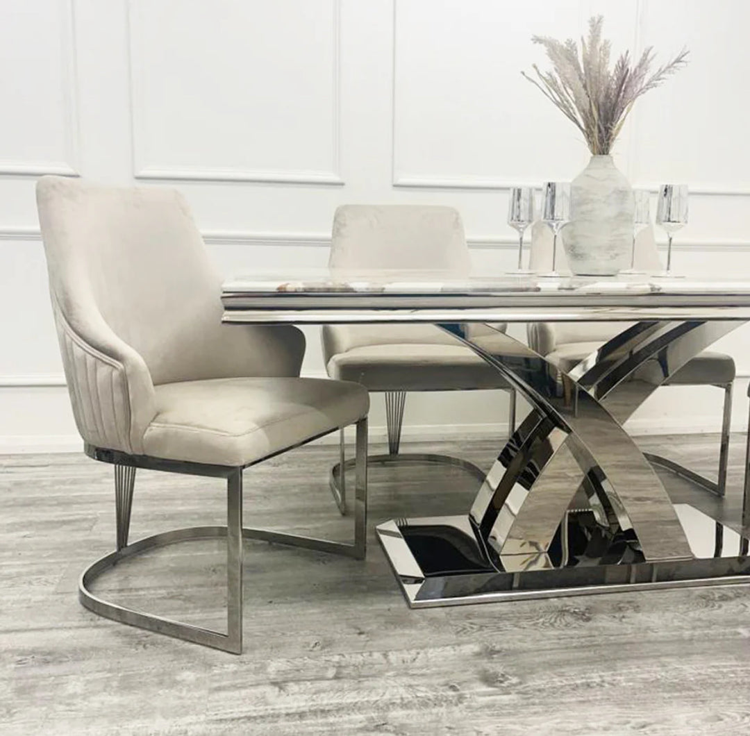 Pair of Chelmsford Mink Dining Chairs