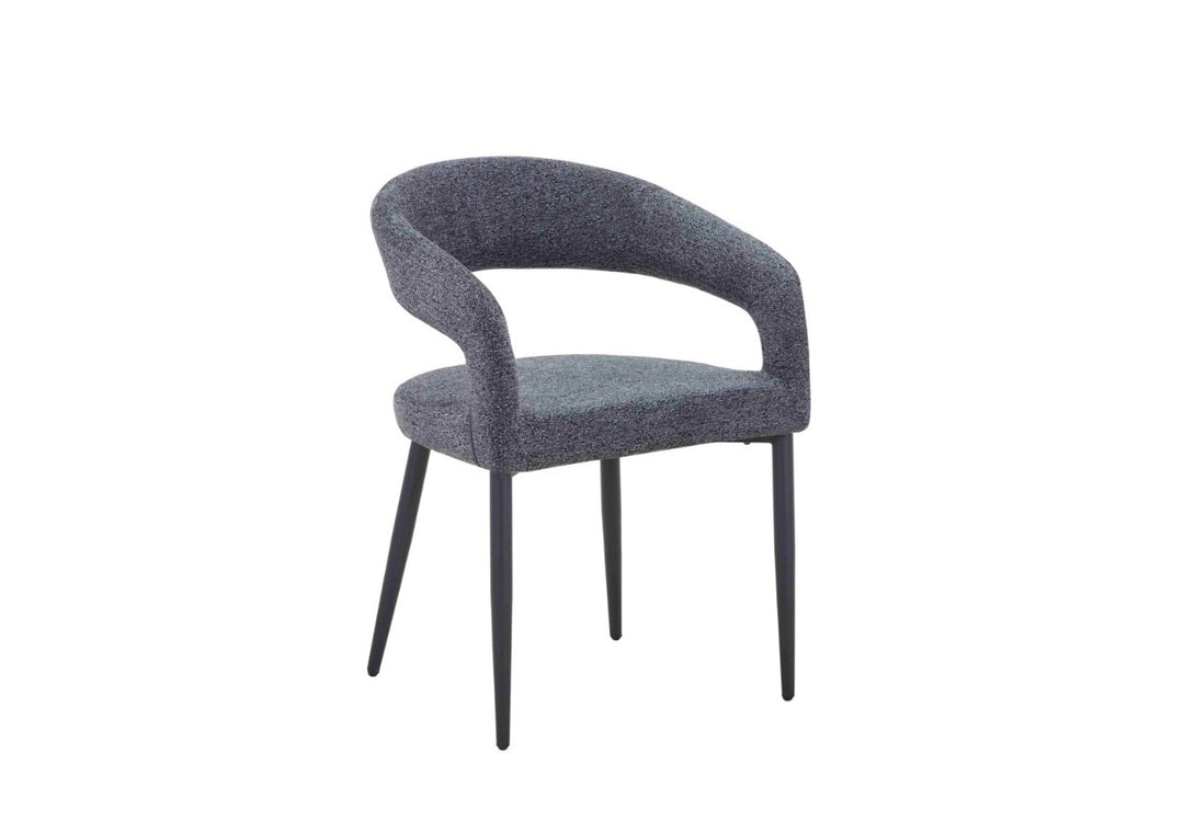 Olympia 160cm Grey Ceramic Marble Dining Table & 4 Grey Velvet Chairs