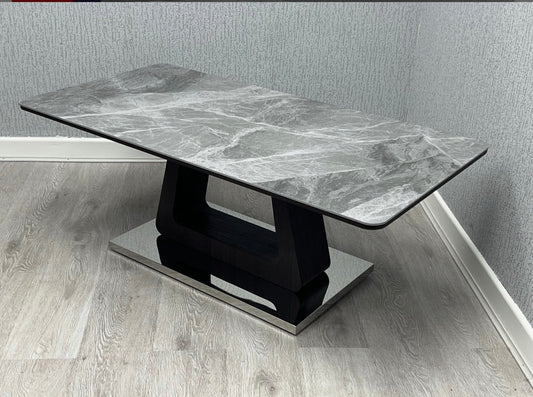 Zermatt Extendable Dining Table(160 – 200) (Grey Ceramic