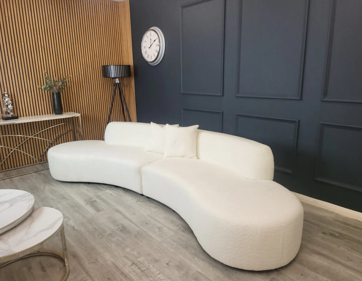 Miami Curved Cinema Boucle Sofa