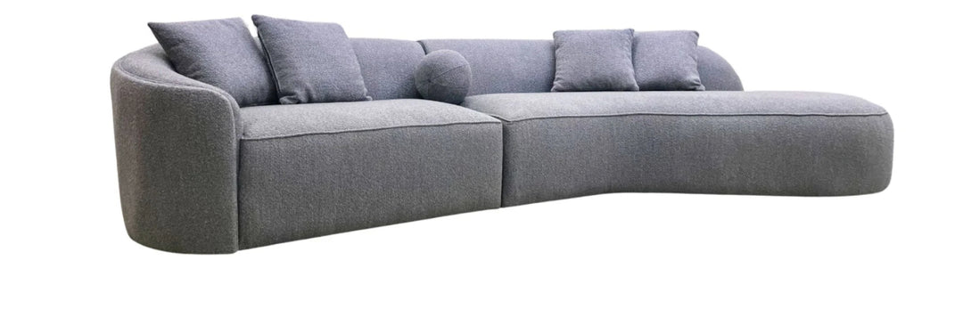 The Pebble Boucle Sofa Grey