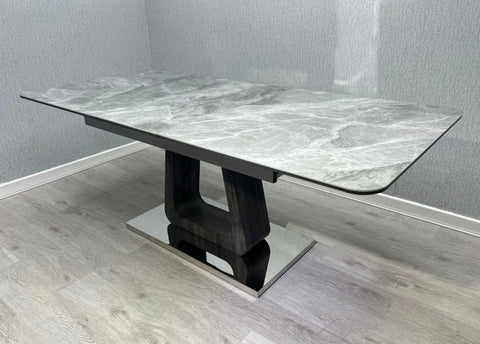 Zermatt Extendable Dining Table(160 – 200) (Grey Ceramic
