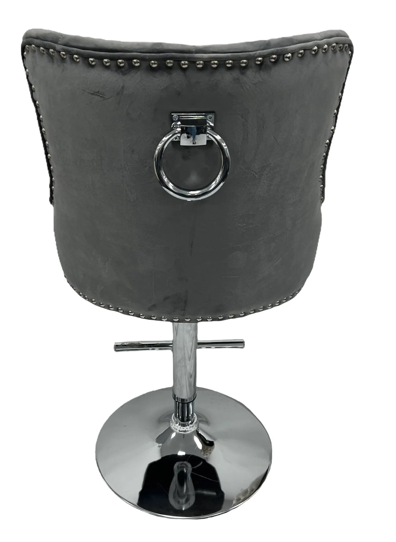 Valencia Bar Stool Ring Knocker Dark Grey – Eliteambientinteriors