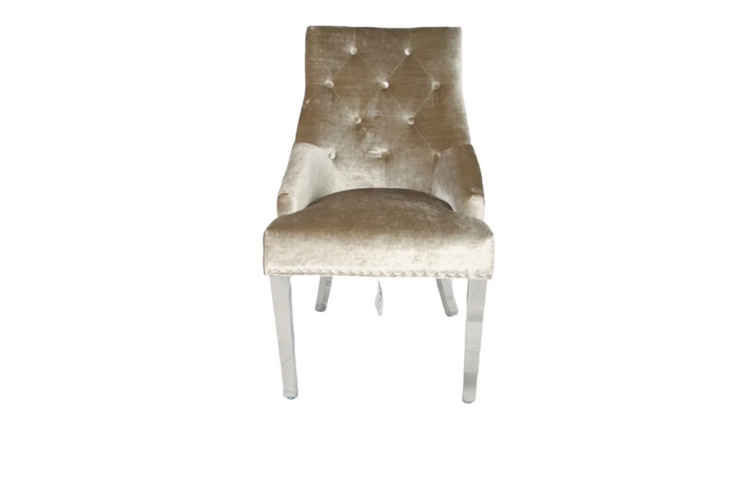 Luxury Light Grey Marble Dining Set – 4 Dark Grey Velvet Chairs & Grey Bench | Modern Marble Dining Table