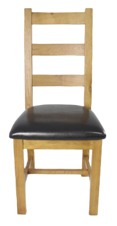 Torino Ladder Back Oak Chair (KD)