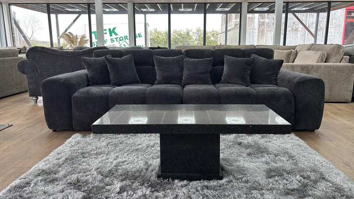 Jacob Sofa Black 4 Seater