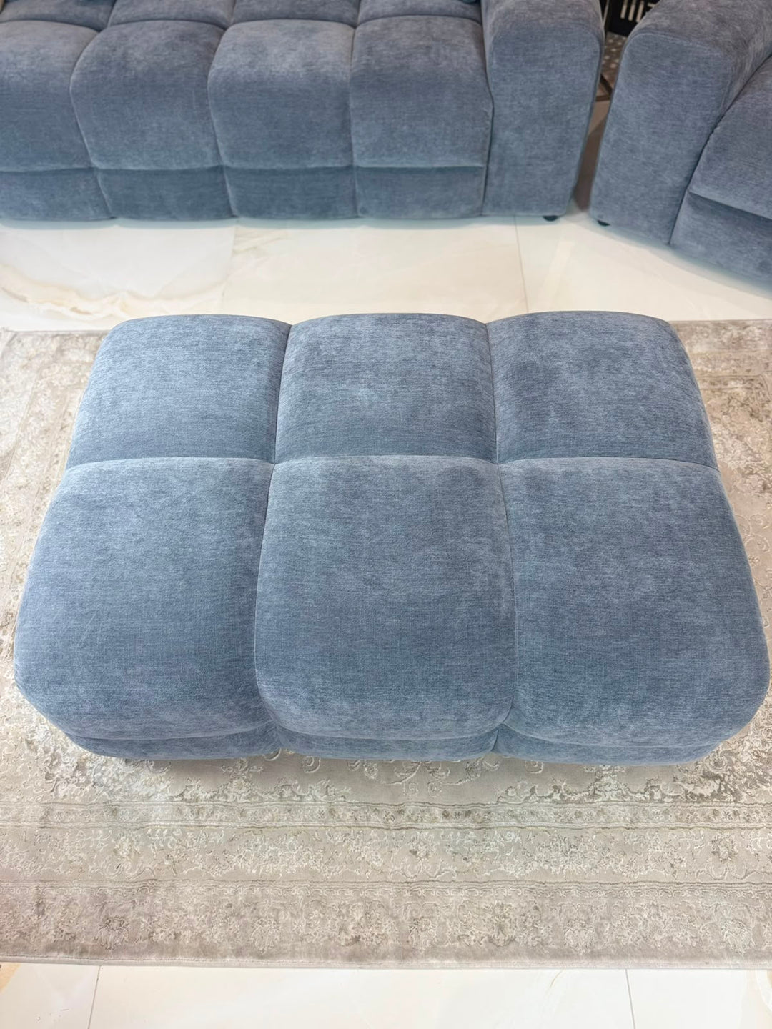 Jacob Sofa Grey Footstool