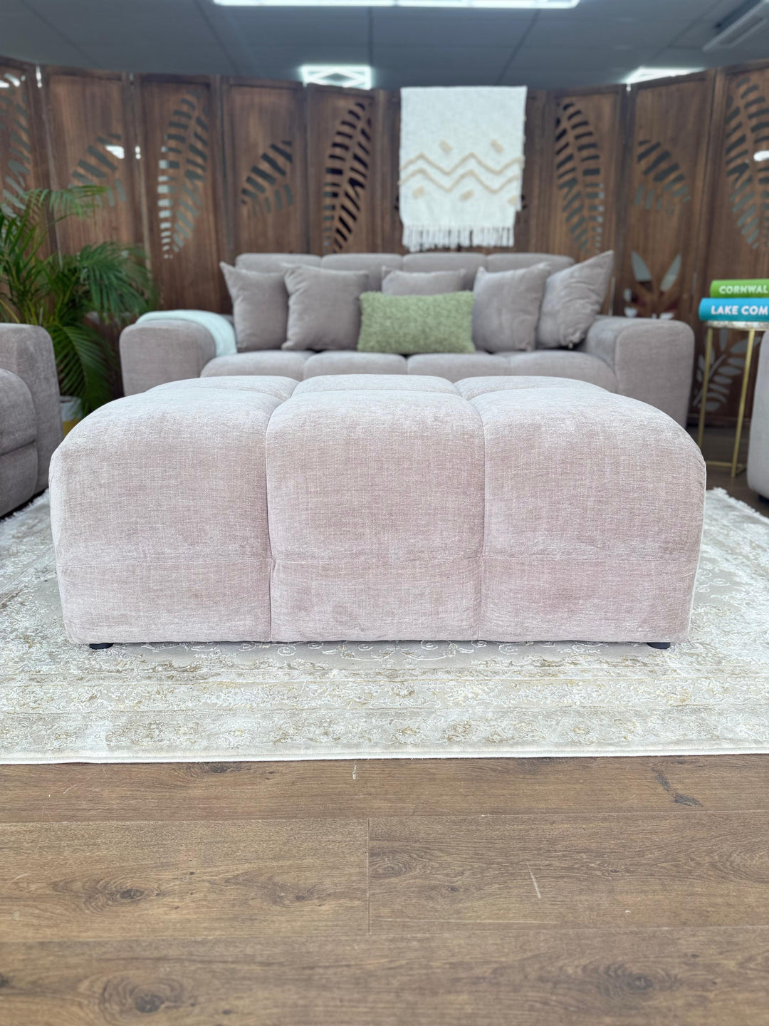 Jacob Sofa Latte Footstool