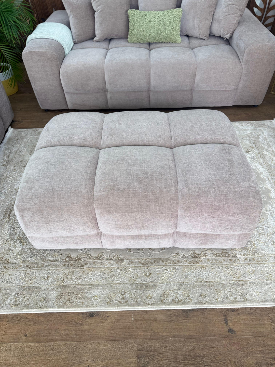 Jacob Sofa Latte Footstool