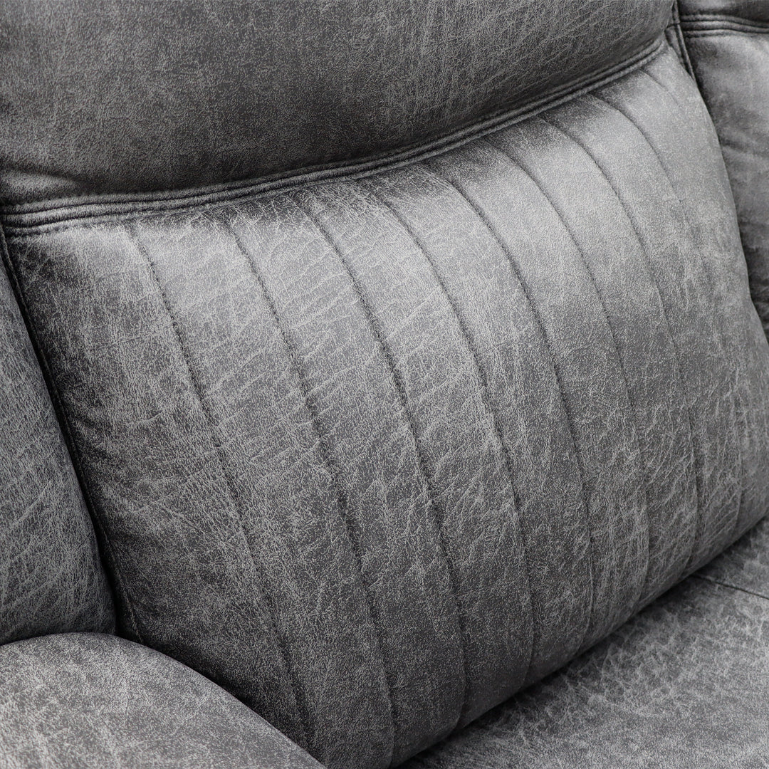 Leon Electric Recliner Sofa Grey 2 Seater