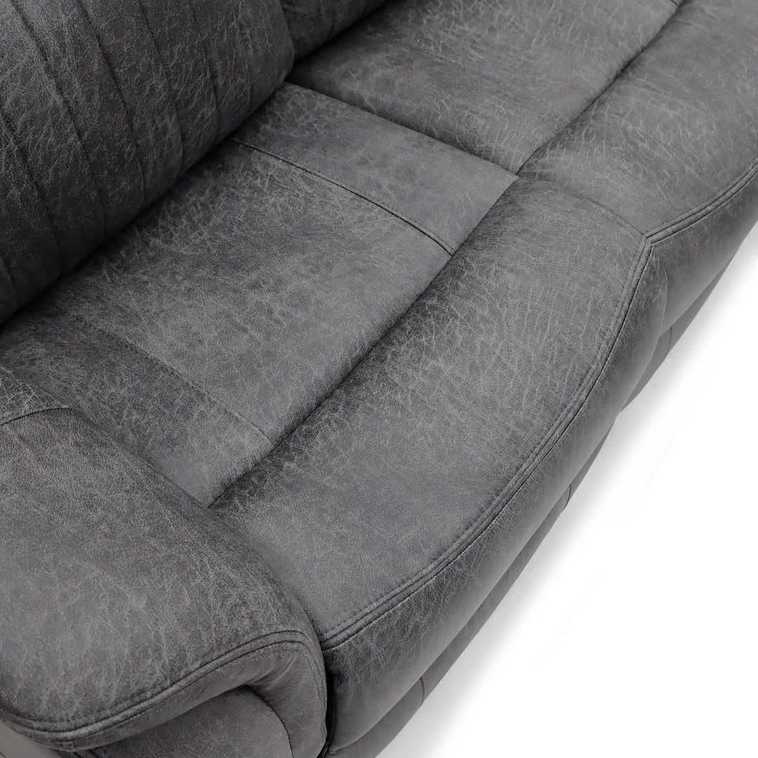 Leon Electric Recliner Sofa Grey 2 Seater