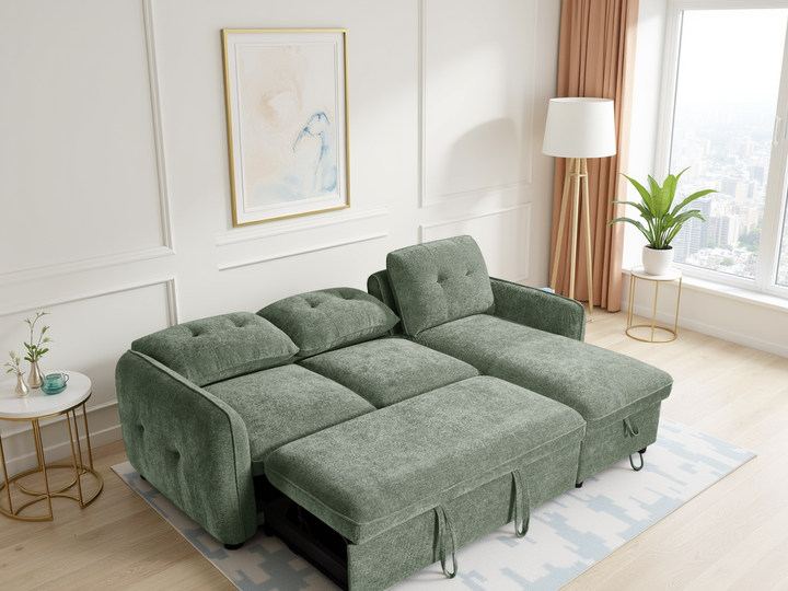 Moscow Sofabed Green Universal Corner