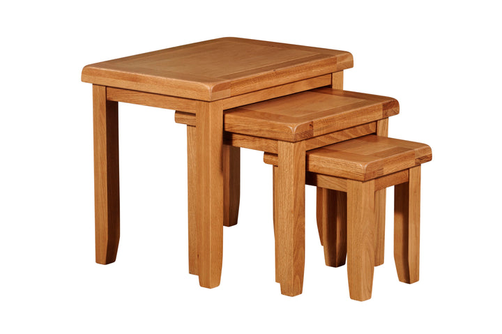 Torino Nest Oak Tables Three