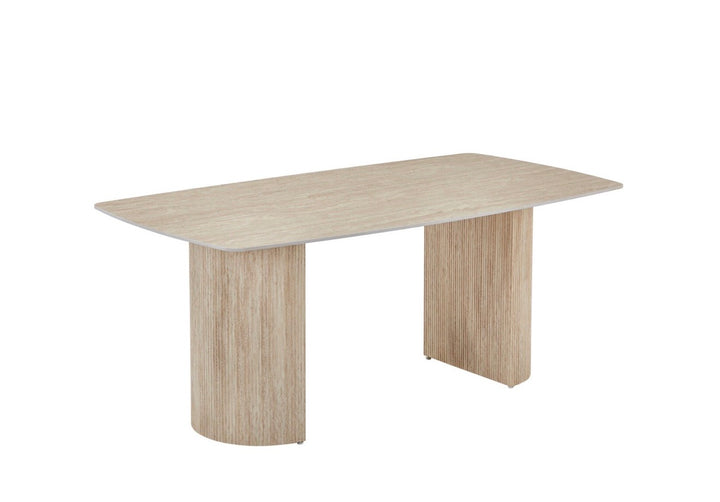 160cm Beige Ceramic Marble Table 