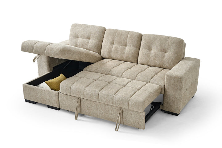 Palermo Universal Corner Sofabed Beige