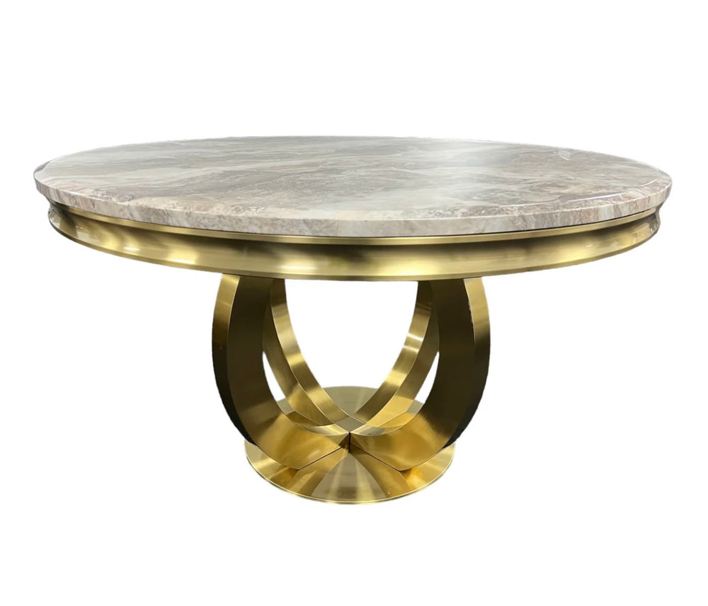 Gold Marble Dining Table