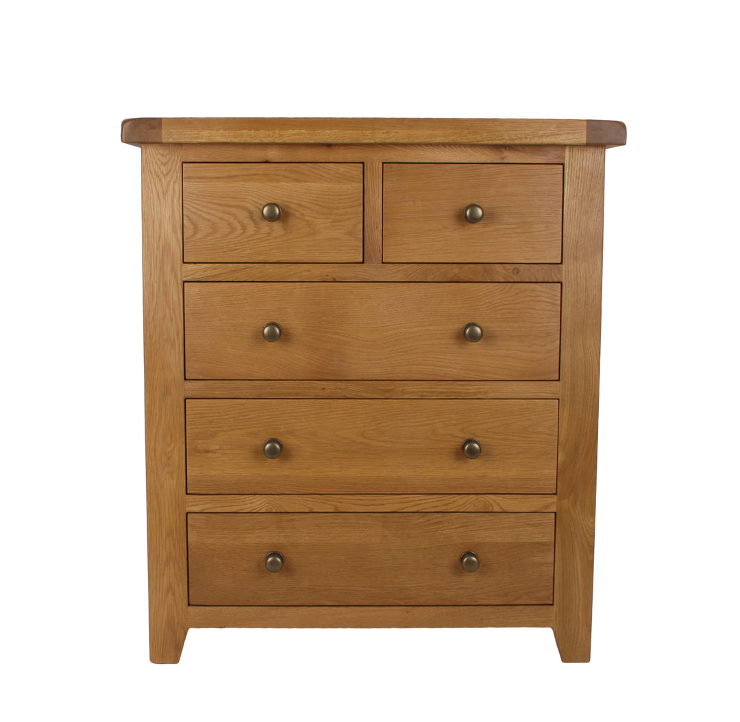 Torino 2+3 Oak Drawer Chest
